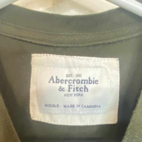 Abercrombie & Fitch Y2K Green Logo Baby Tee Size Small - Picture 9 of 9